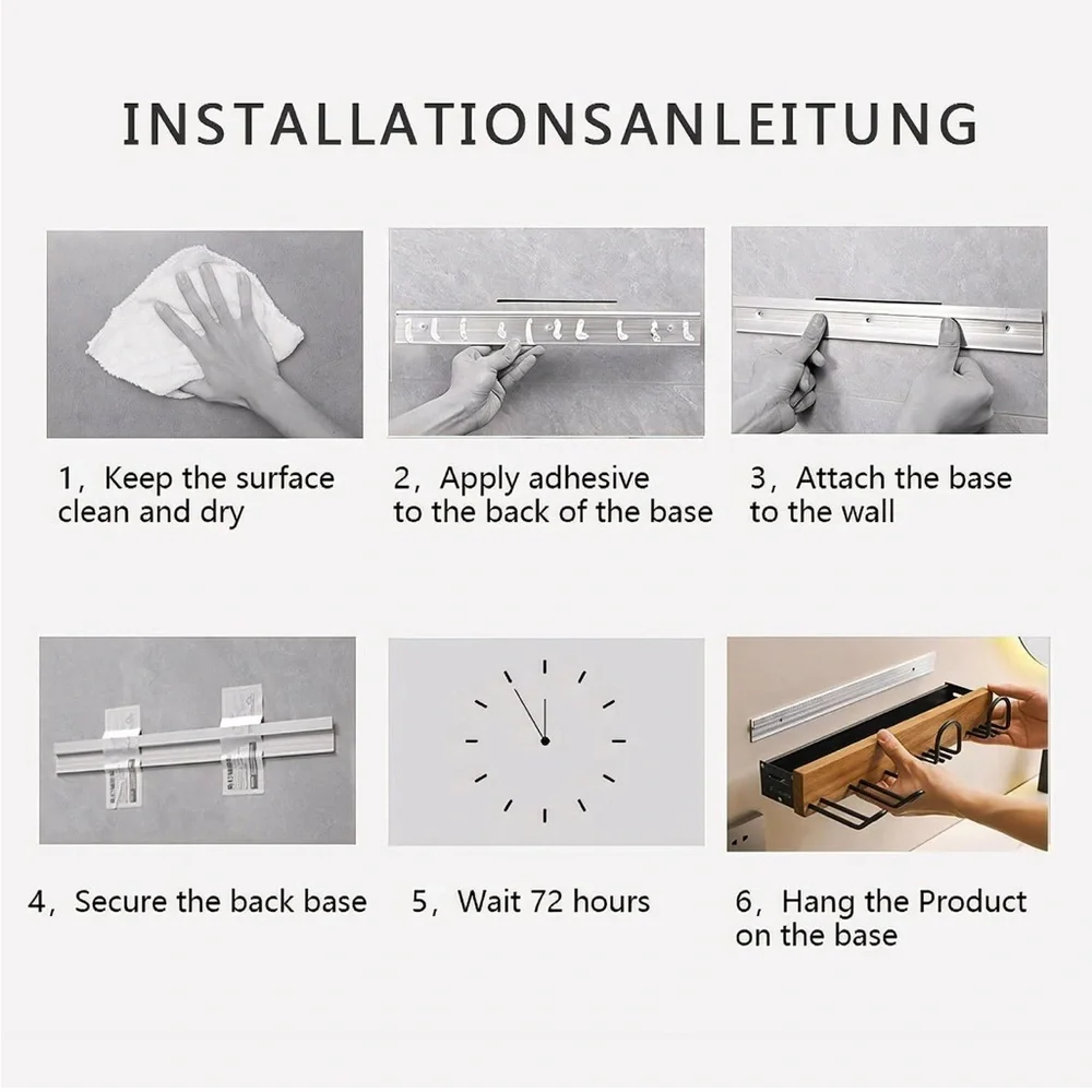*NIB Hair Dryer Holder,Wall-Mounted Bathroom Organizer